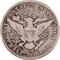 1893-S Barber Half Dollar (50c) Reverse Image