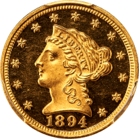 1894 Liberty Gold Quarter Eagle ($2.50) Obverse Image