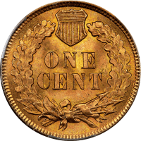 1895 Indian Cent (1c) Reverse Image