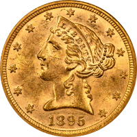 1895 Liberty Gold Half Eagle ($5) Obverse Image
