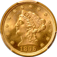 1895 Liberty Gold Quarter Eagle ($2.50) Obverse Image