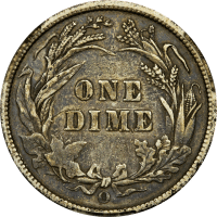 1895-O Barber Dime (10c) REVERSE Image