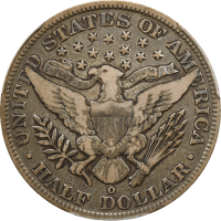 1895-O Barber Half Dollar (50c) REVERSE Image
