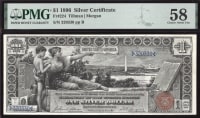 1896 $1 Educational Silver Certificate OBVERSE Image
