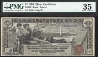 1896 $1 Educational Silver Certificate OBVERSE Image