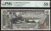 1896 $1 Educational Silver Certificate OBVERSE Image