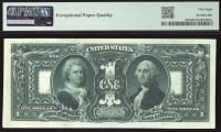 1896 $1 Educational Silver Certificate REVERSE Image