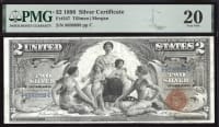 1896 $2 Educational Silver Certificate OBVERSE Image