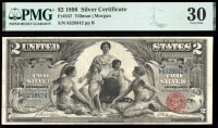 1896 $2 Educational Silver Certificate OBVERSE Image