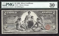 1896 $2 Educational Silver Certificate Obverse Image