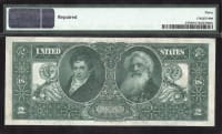 1896 $2 Educational Silver Certificate Reverse Image