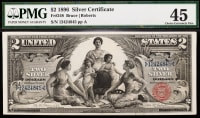 1896 $2 Educational Silver Certificate Obverse Image