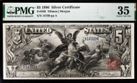 1896 $5 Educational Silver Certificate Obverse Image