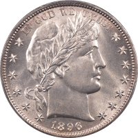 1896 Barber Half Dollar (50c) Obverse Image