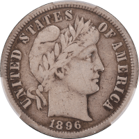 1896-S Barber Dime (10c) OBVERSE Image