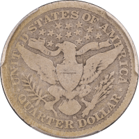1896-S Barber Quarter (25c) Reverse Image