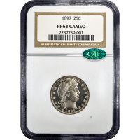 1897 Barber Quarter (25c) Obverse Slab Image