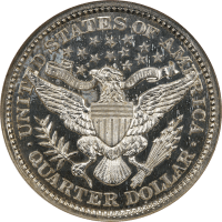 1897 Barber Quarter (25c) Reverse Image