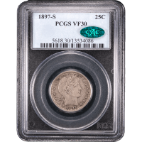 1897-S Barber Quarter (25c) Obverse Slab Image