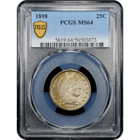 1898 Barber Quarter (25c) Obverse Slab Image