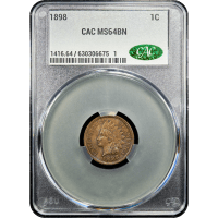 1898 Indian Cent (1c) Obverse Slab Image