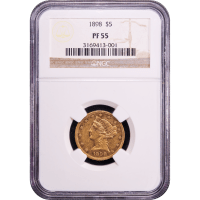 1898 Liberty Gold Half Eagle Obverse Slab Image