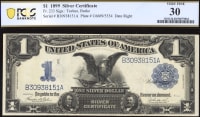 1899 $1 Black Eagle Silver Certificate OBVERSE Image