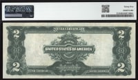 1899 $2 Mini Porthole Silver Certificate Reverse Image