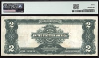 1899 $2 Mini Porthole Silver Certificate Reverse Image