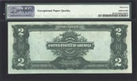 1899 $2 Mini Porthole Silver Certificate Reverse Image