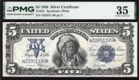 1899 $5 Chief Silver Certificate  OBVERSE Image