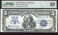 1899 $5 Chief Silver Certificate Obverse Image