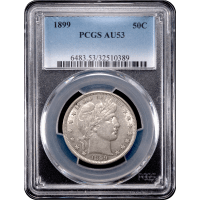 1899 Barber Half Dollar (50c) Obverse Slab Image