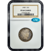 1900 Barber Quarter (25c) SLAB Image