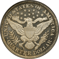 1900 Barber Quarter (25c) REVERSE Image