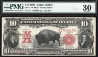 1901 $10 Bison Legal Tender Obverse Image