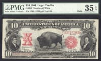 1901 $10 Bison Legal Tender Obverse Image