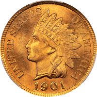 1901 Indian Cent (1c) OBVERSE Image