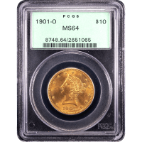 1901-O Gold Liberty Eagle ($10) OGH Obverse Slab Image