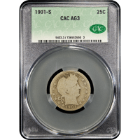 1901-S Barber Quarter (25c) Obverse Slab Image