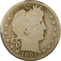 1901-S Barber Quarter (25c) Obverse Image