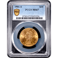 1901-S Liberty Gold Eagle ($10) Obverse Slab Image