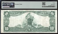 1902 $10 Pacific National Bank - Seattle WA (Charter 13230) Reverse Image