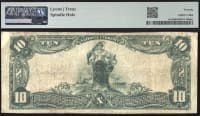 1902 $10 Red Seal National - Santo, TX (Charter 8176) REVERSE Image