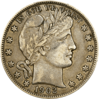 1902 Barber Half Dollar (50c) Obverse Image