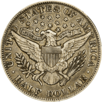 1902 Barber Half Dollar (50c) Reverse Image