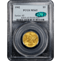 1902 Liberty Gold Half Eagle ($5) SLAB Image