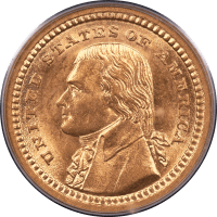 1903 LA Purchase Commemorative Gold Dollar (G$1) - Jefferson Obverse Image
