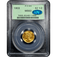 1903 Liberty Gold Quarter Eagle ($2.50) OGH Obverse Slab Image
