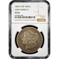 1903-S Morgan Dollar ($1) VAM 2 Micro S Obverse Slab Image